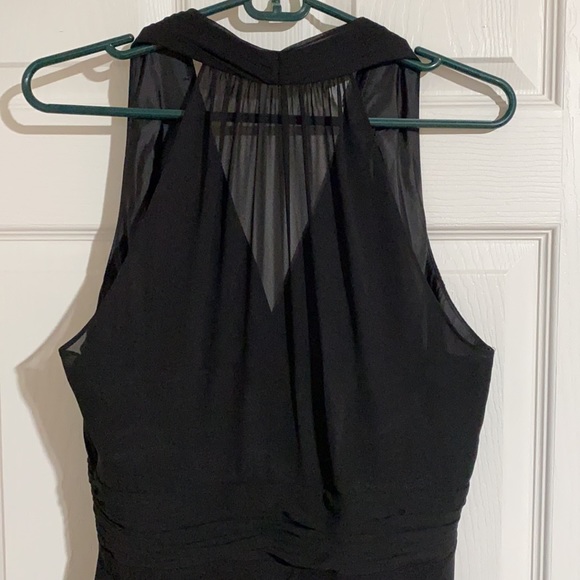 JonesWear Midi Black Cocktail Dress Sz 10 - Picture 3 of 8